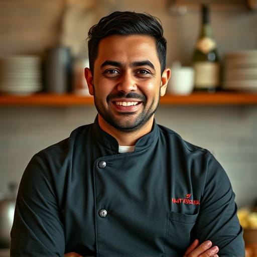 Retrato de Roberto Almeida, sous chef da Culinária do Sol